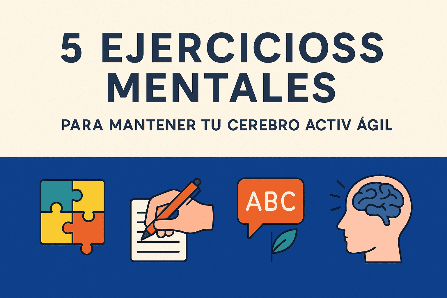 5 Ejercicios Mentales para Mantener tu Cerebro Activo y Ágil