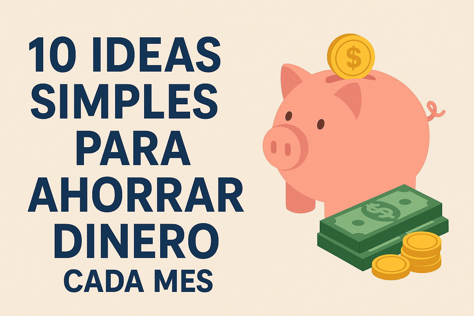 10 Ideas Simples para Ahorrar Dinero Cada Mes