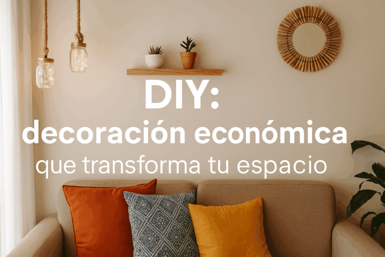 Decoración económica que transforma tu espacio
