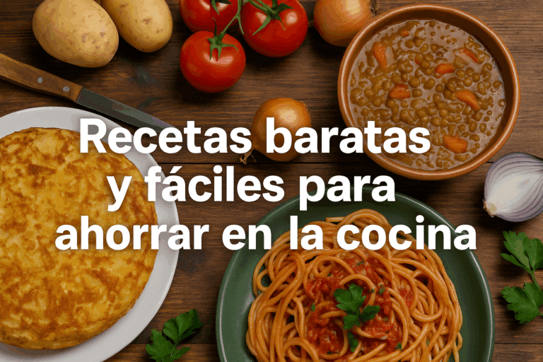 Recetas baratas y fáciles para ahorrar en la cocina